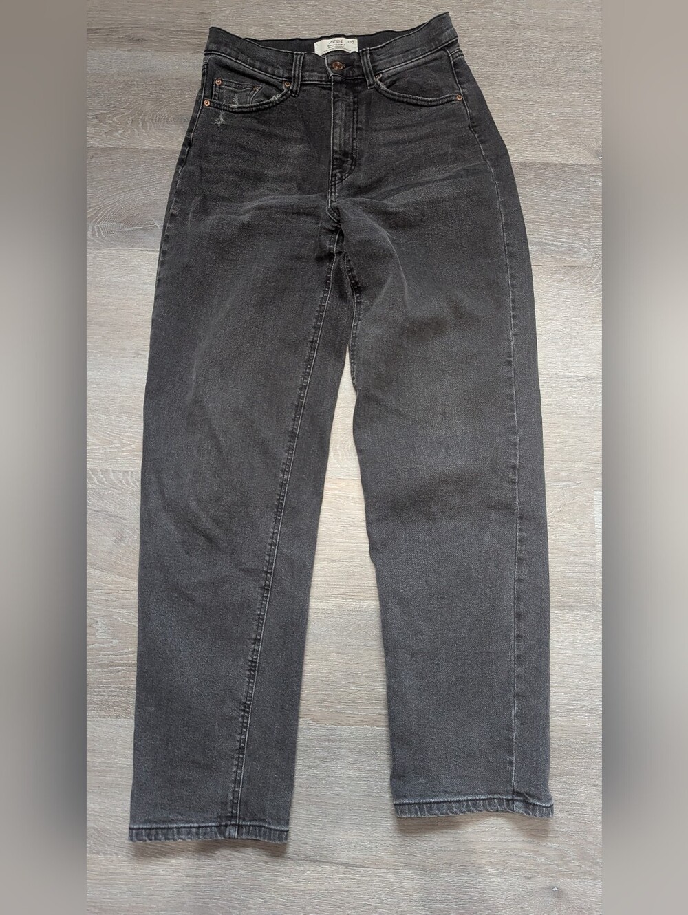 Ardene Charcoal Straight-Leg Jeans